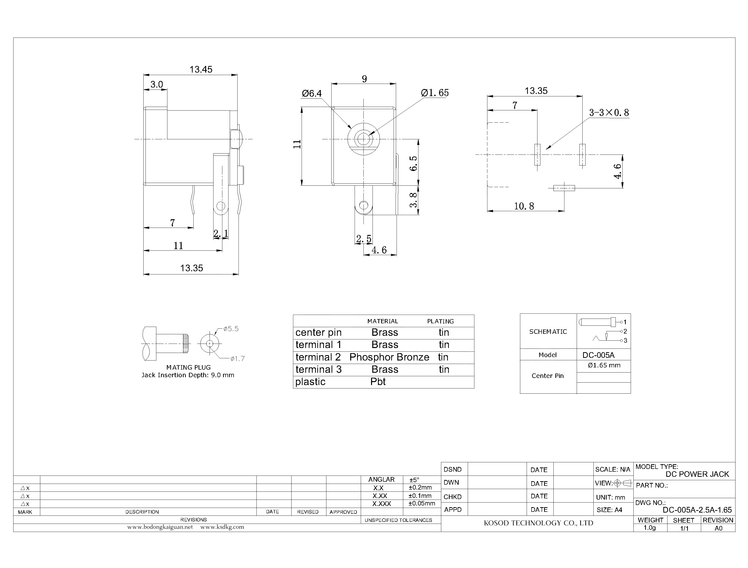 DC-005A-2.5A-1.65