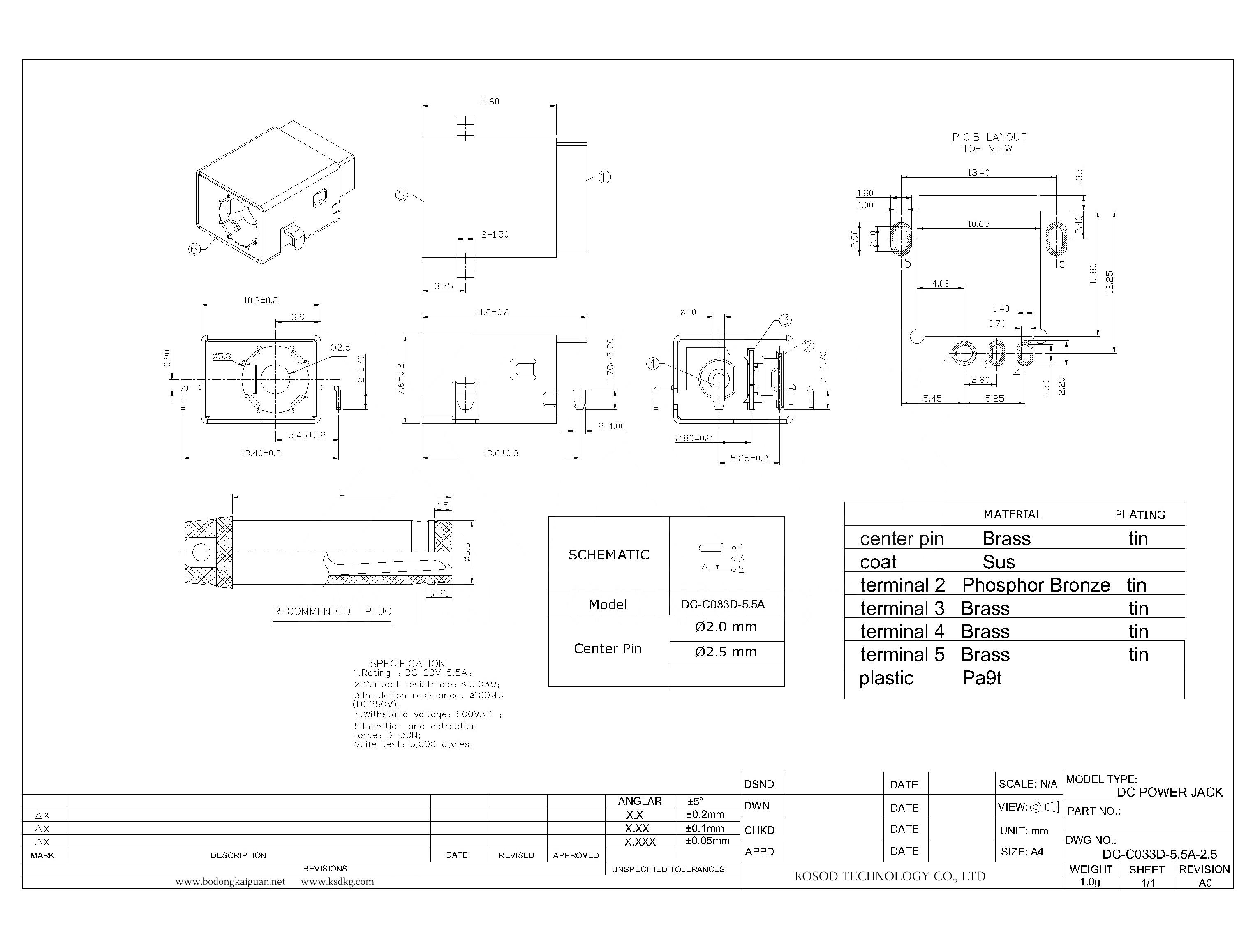 DC-C033D-5.5A-2.5