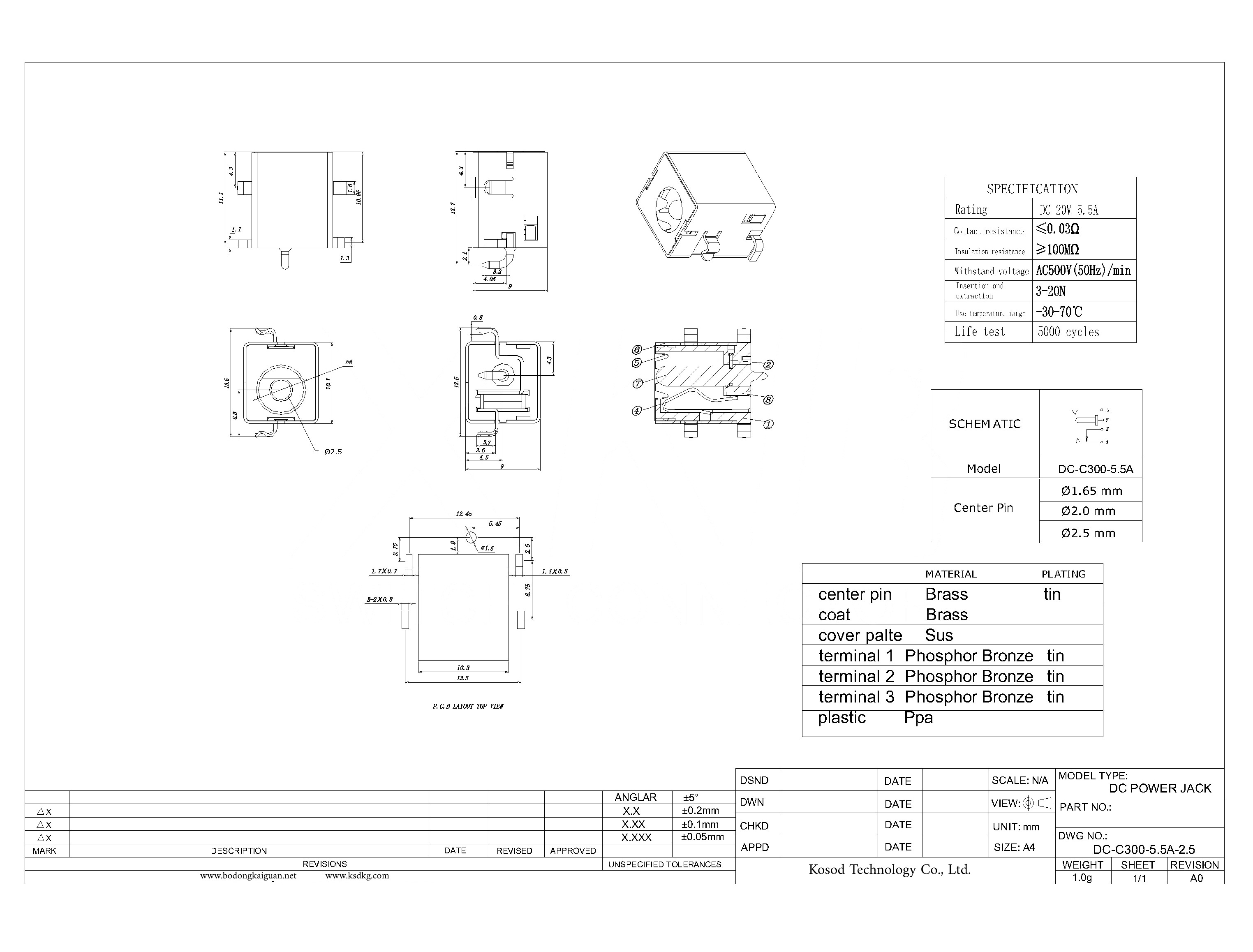 DC-C300-5.5A-2.5