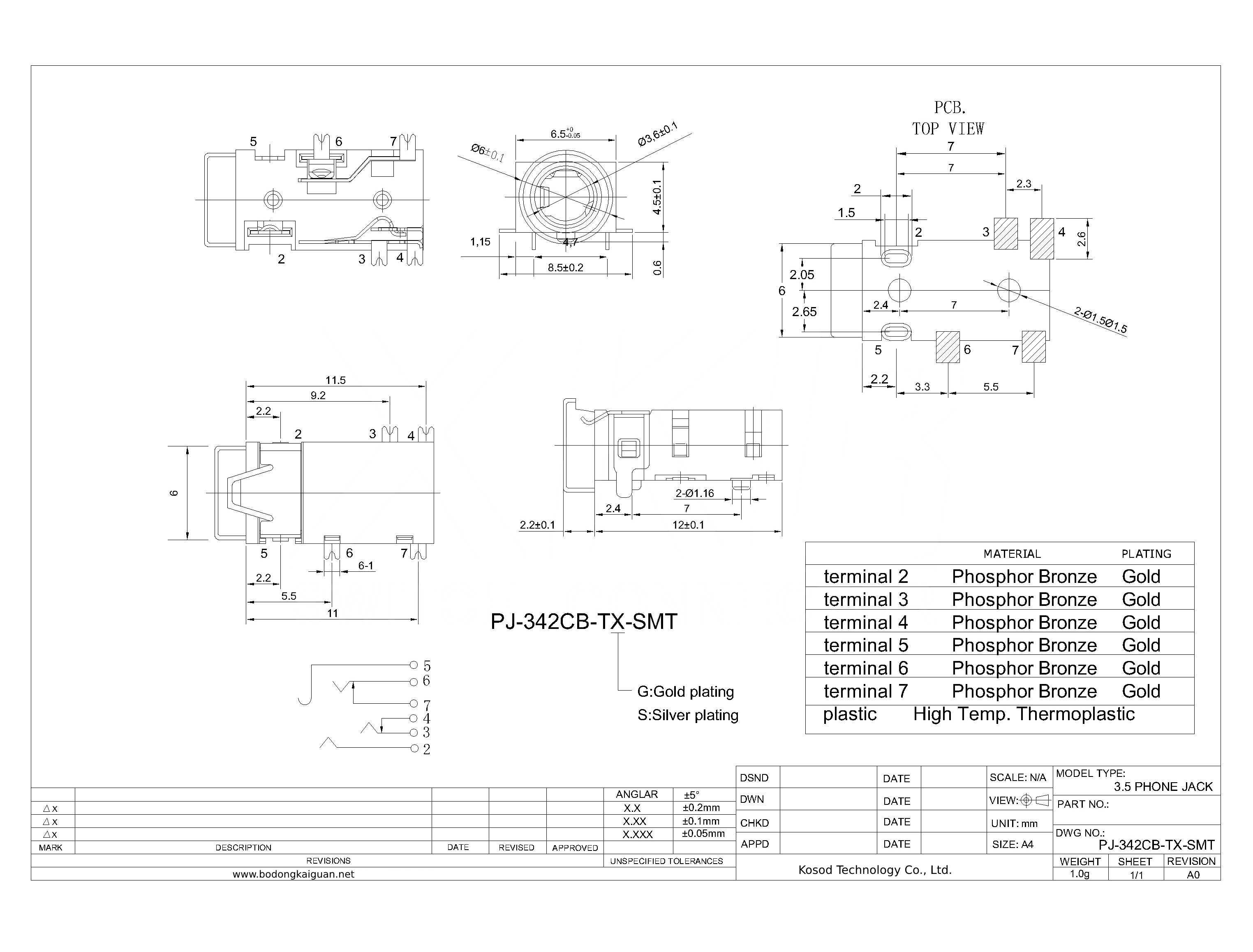 PJ-342CB-TX-SMT