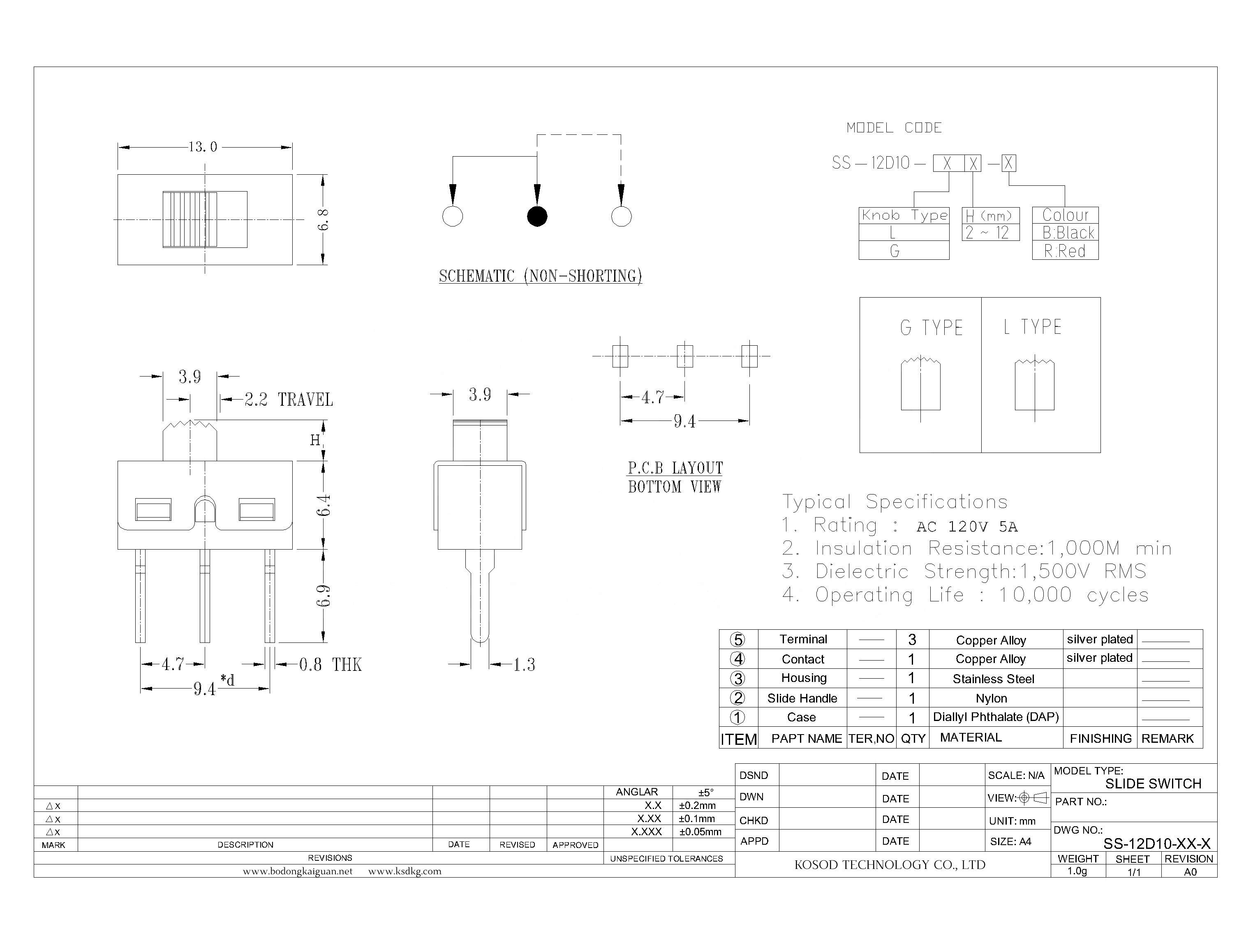 SS-12D10-XX-X