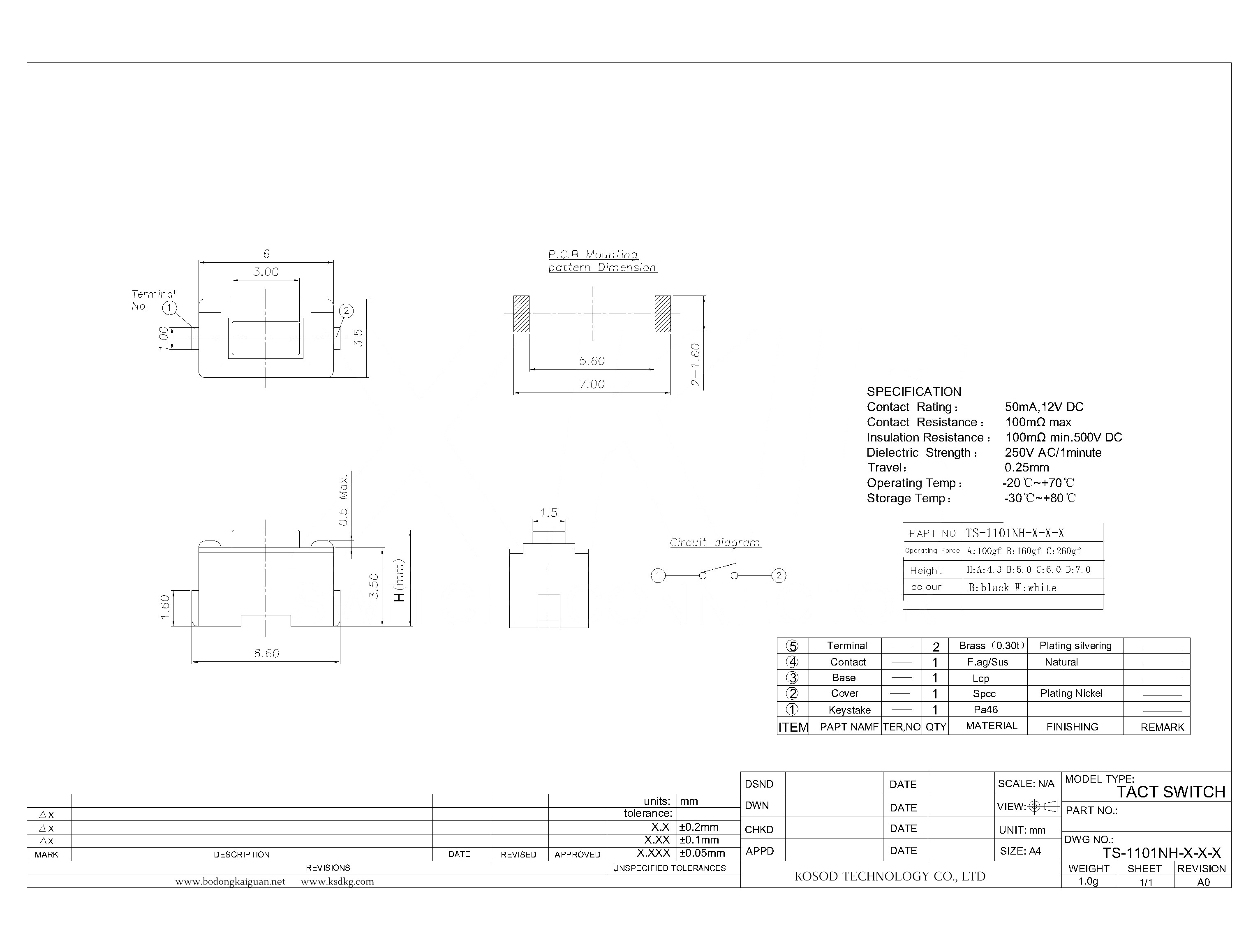 TS-1101NH-X-X-X