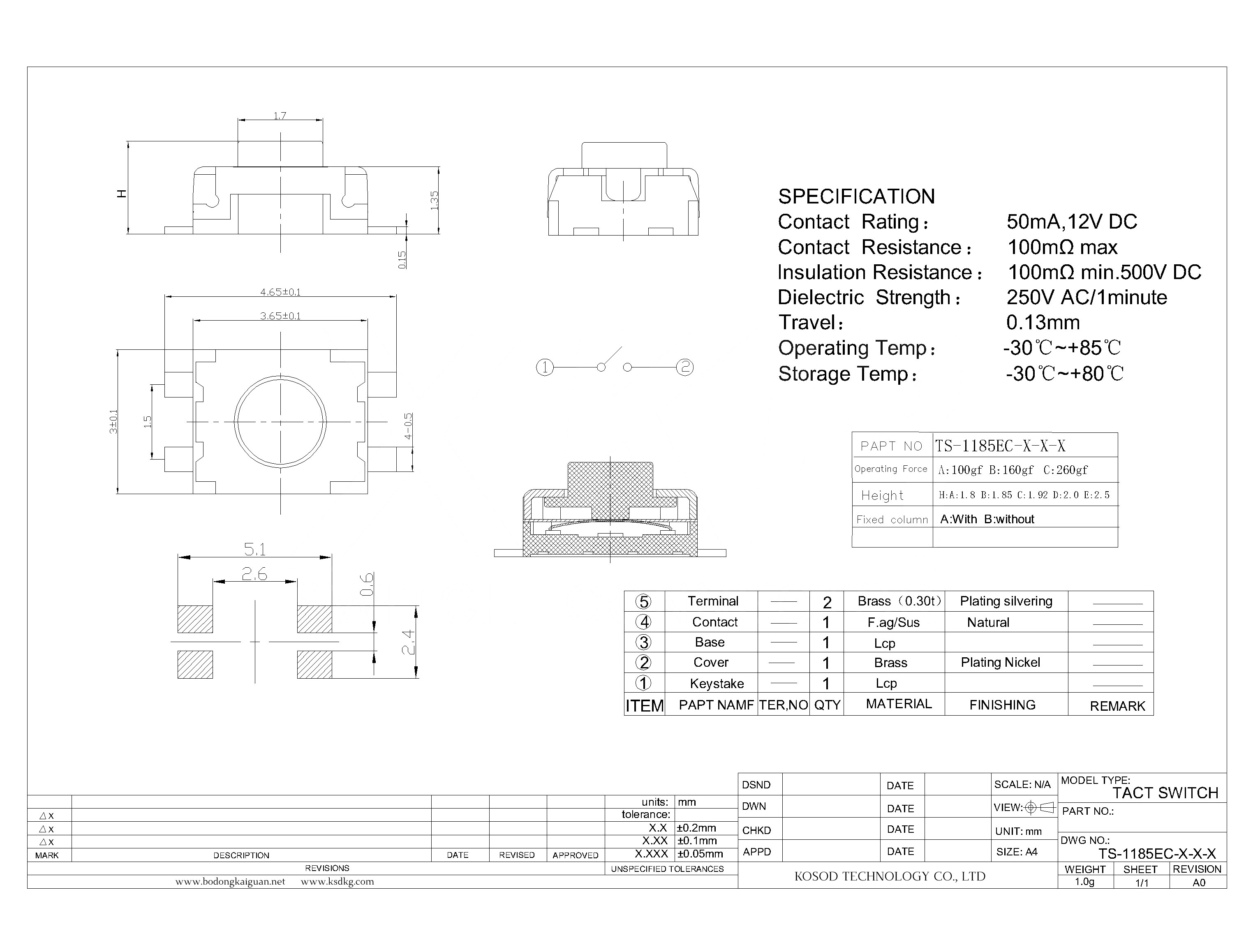 TS-1185EC-X-X-X