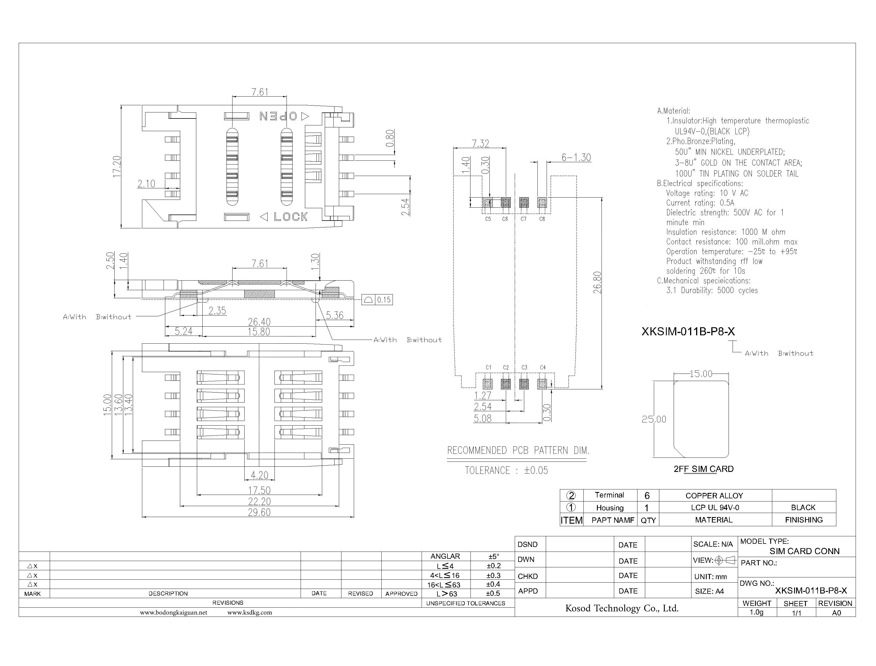 XKSIM-011B-P8-X