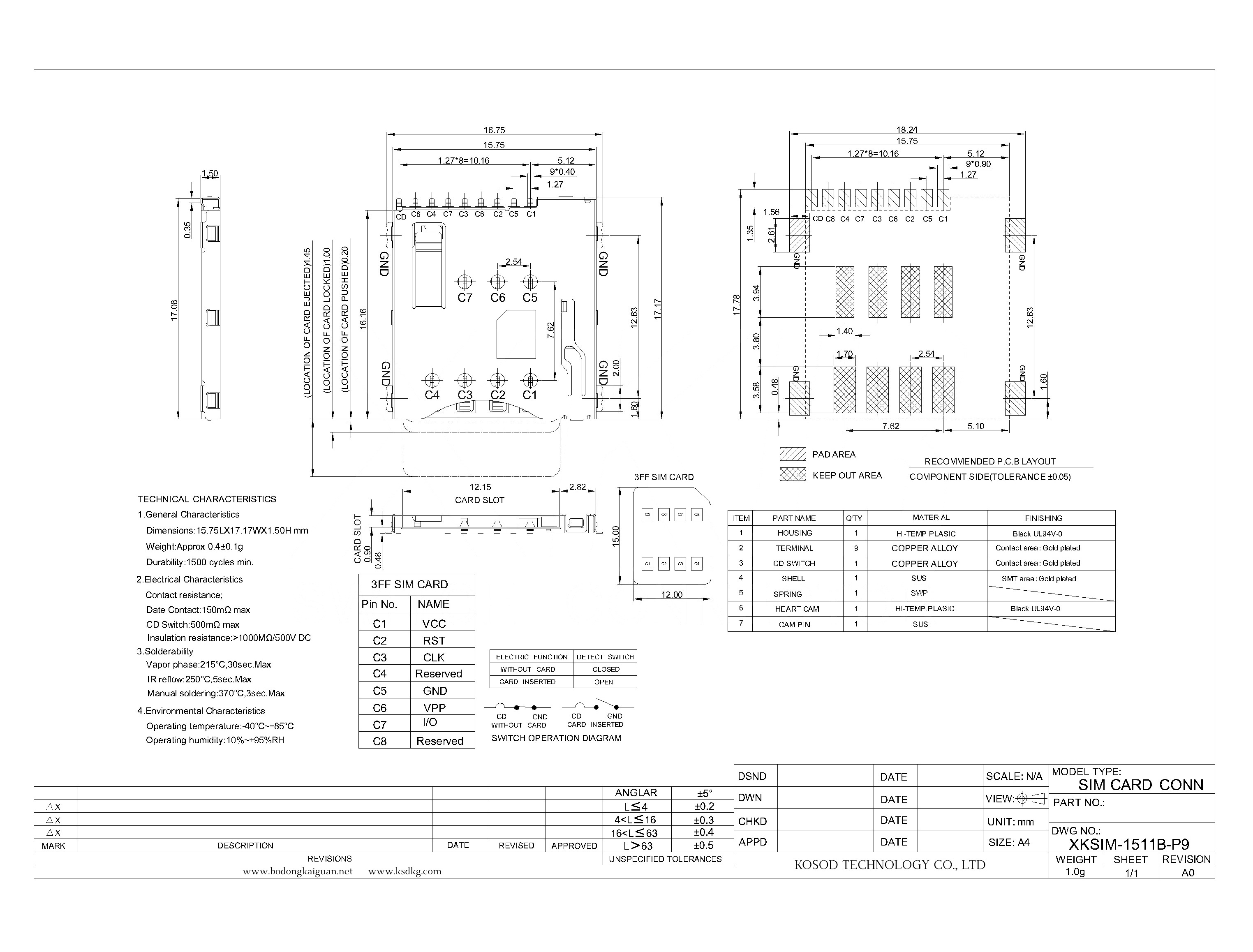 XKSIM-1511B-P9